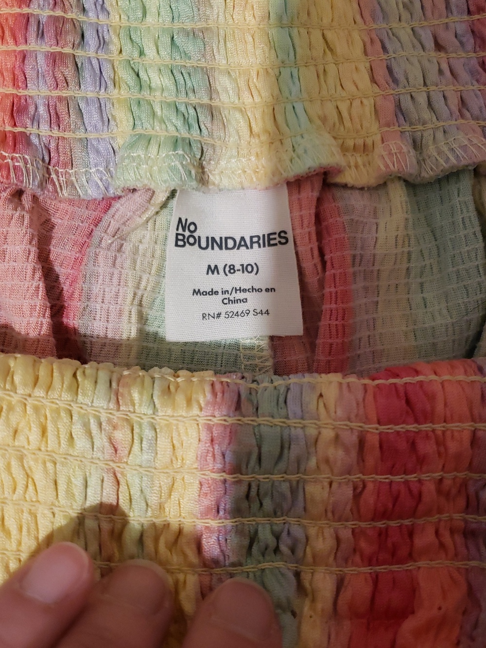 🧁No Boundaries Pastel Rainbow Stripe High Waist Shorts - Picture 3 of 4